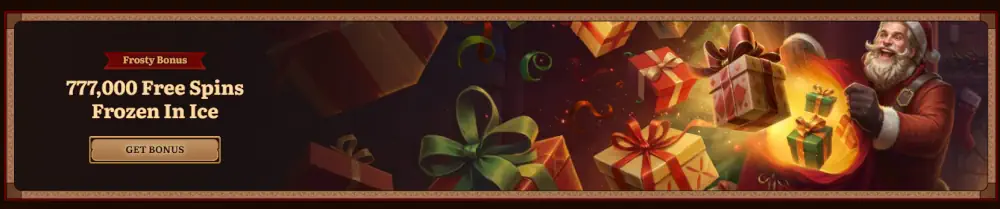 Divoký Robin Frosty Bonus sváteční akce nabízející 777 000 volných točení